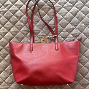 DKNY Cherry Red Tote Bag